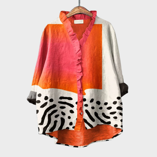Blusa Mujer de Lino Ligera y Comoda Diseño Elegante - Mavetta
