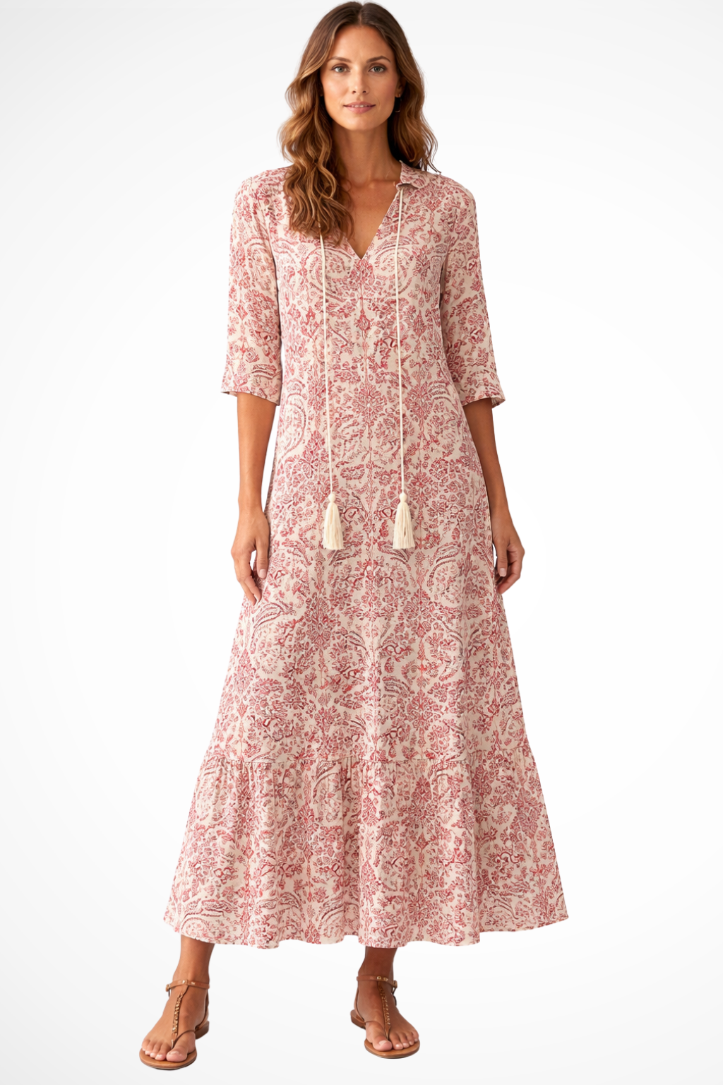 Vestido maxi mujer estilo bohemio playa