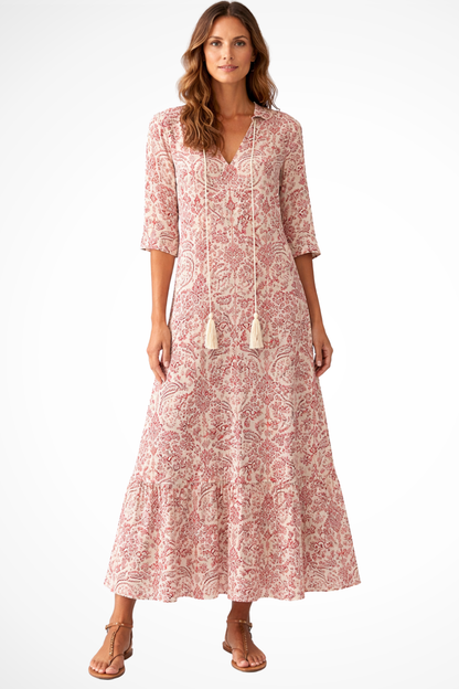 Vestido maxi mujer estilo bohemio playa