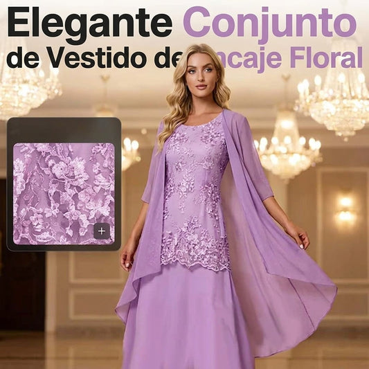 Conjunto mujer vestido y chaqueta elegante - Mavetta