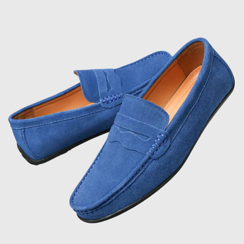 Mocasines Ortopédicos Hombre Acabado Ante Diseño Clásico