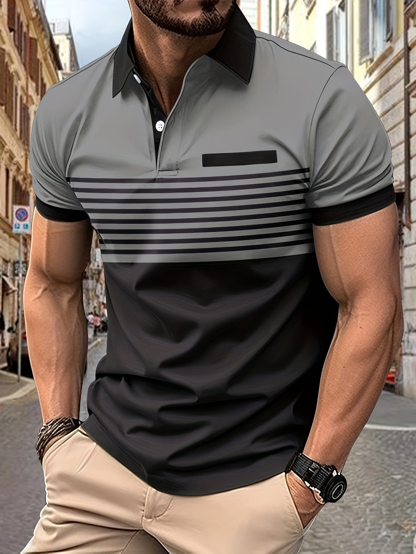 Polo Hombre Algodón Manga Corta Ajuste Clásico