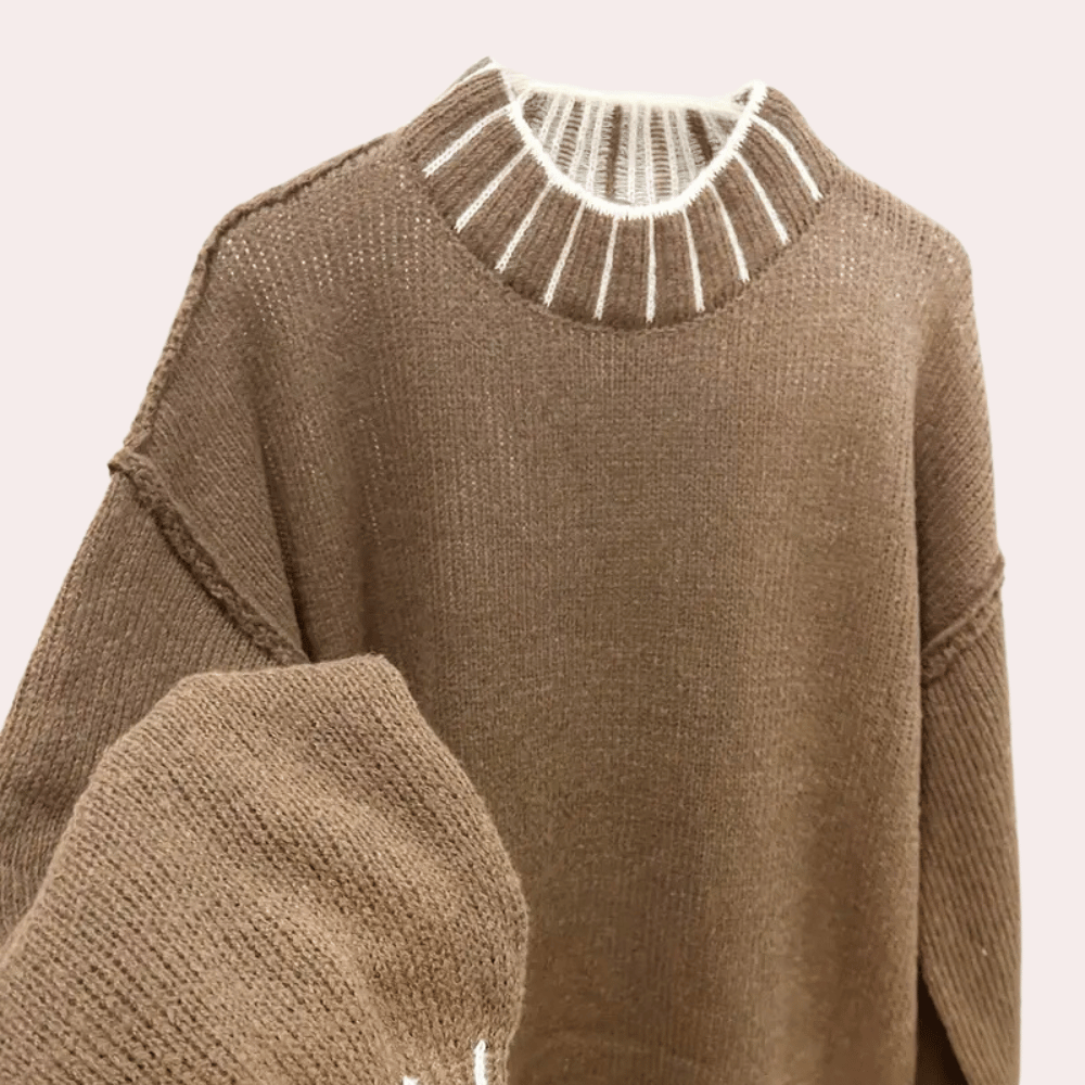 Jersey Mujer de Punto Suave Ajuste Clásico