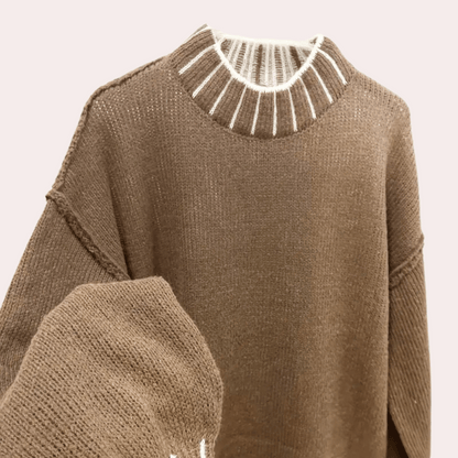Jersey Mujer de Punto Suave Ajuste Clásico