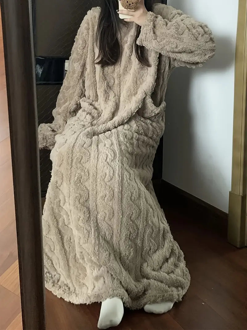 Camisón Mujer de Felpa Suave Confortable