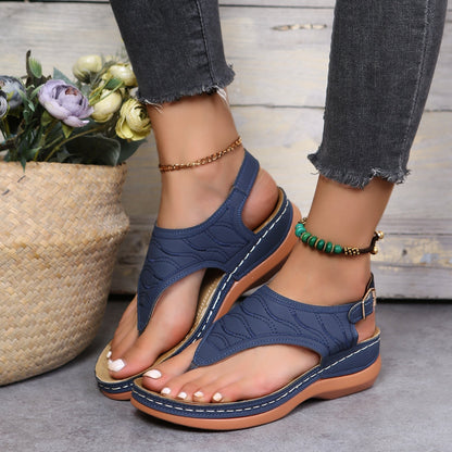 Sandalias Mujer Cuña Comodas Ajuste Elegante Verano
