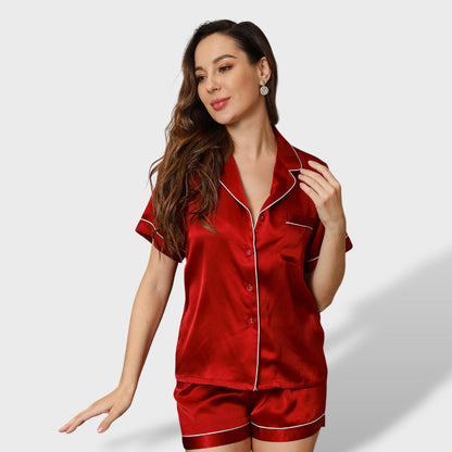 Pijama Corto Mujer Algodón Cómodo
