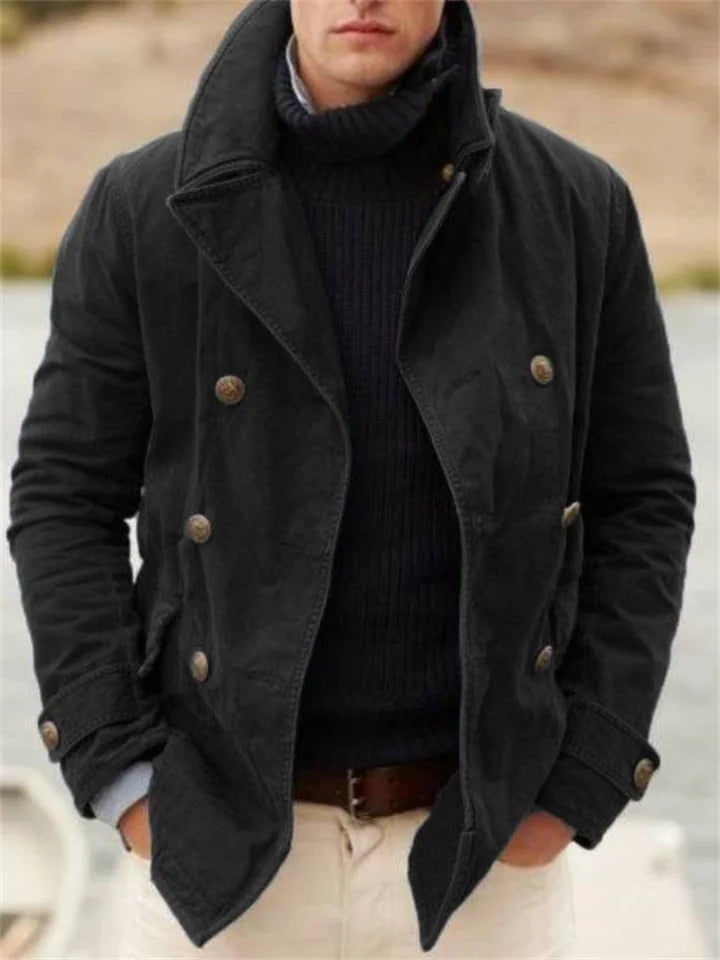 Abrigo Invierno Hombre Casual con Solapas