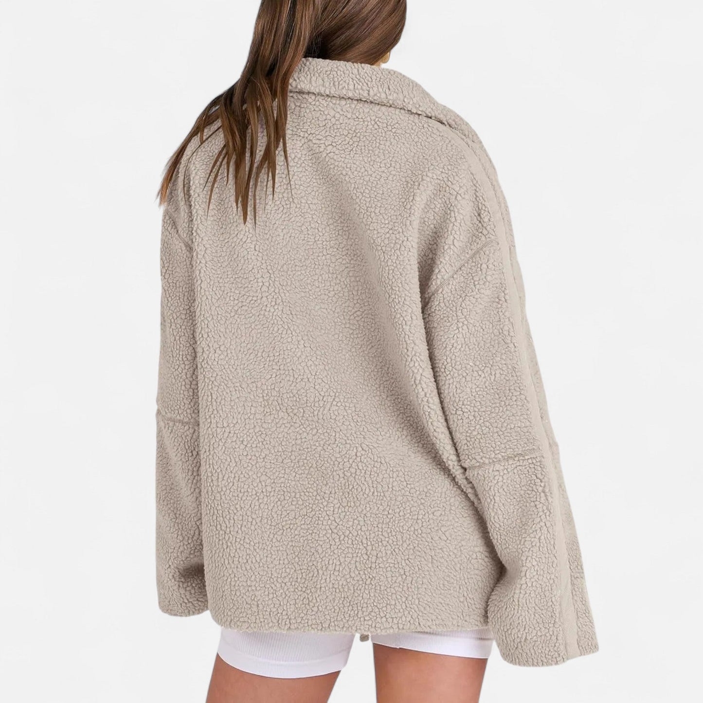 Chaqueta Invierno Mujer Corte Estructurado Cremallera