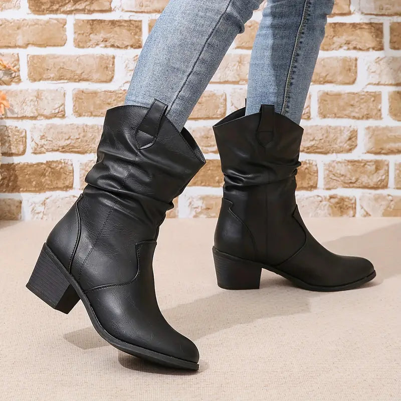 Botas Mujer de Cuero con Diseño Elegante