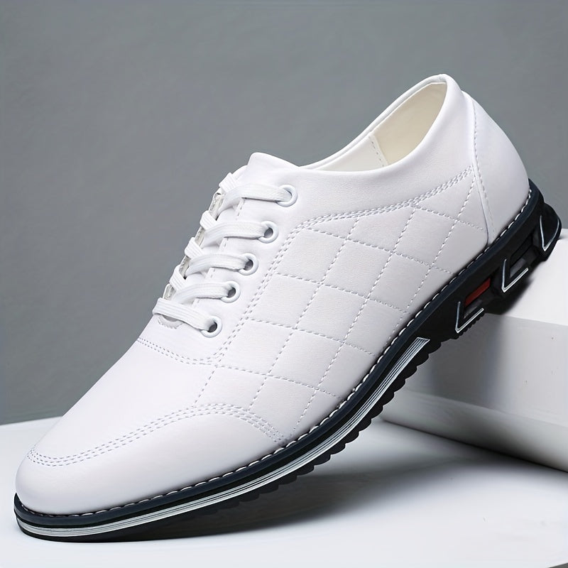 Zapatos Vestir Hombre Piel Sintetica Cordones Suela Goma
