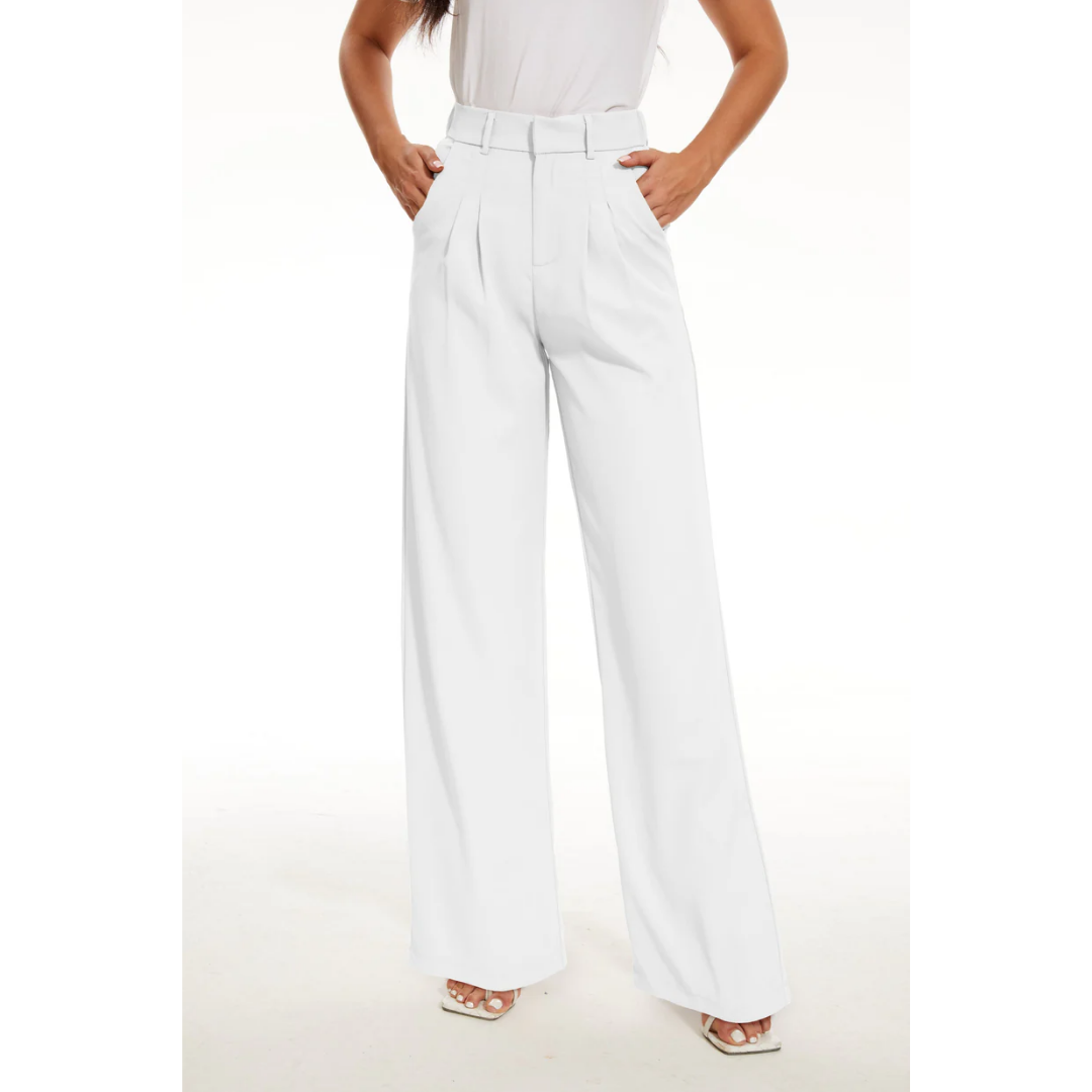 Pantalones Mujer Pierna Ancha Talle Alto - Mavetta