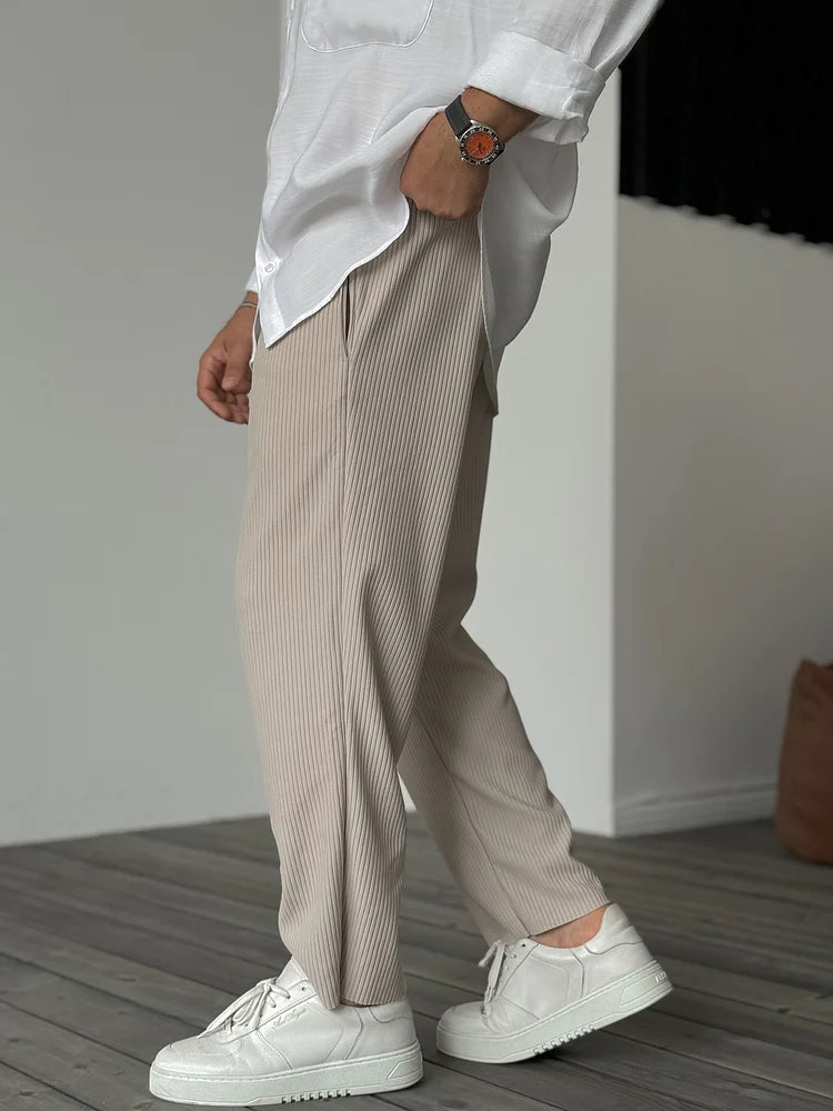 Pantalones hombre Elegantes Comodos Corte Clasico Versatil