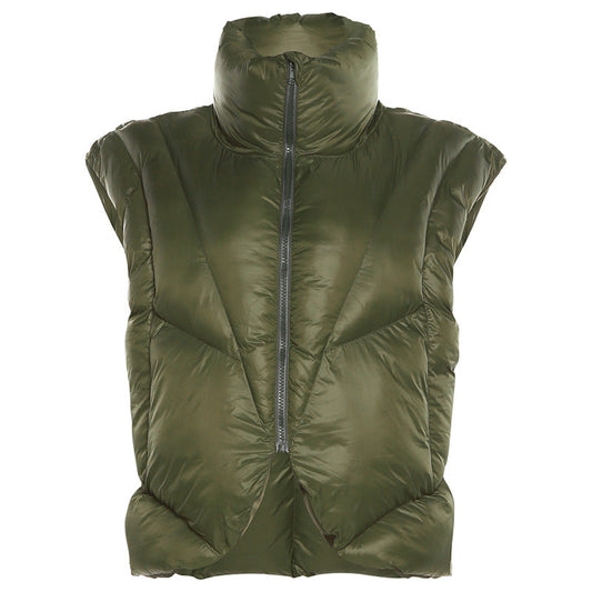 Chaleco Mujer de Plumón Cuello Alto Acolchado - Mavetta