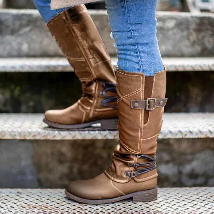 Botas Mujer Invierno Altas Tacón Medio - Mavetta
