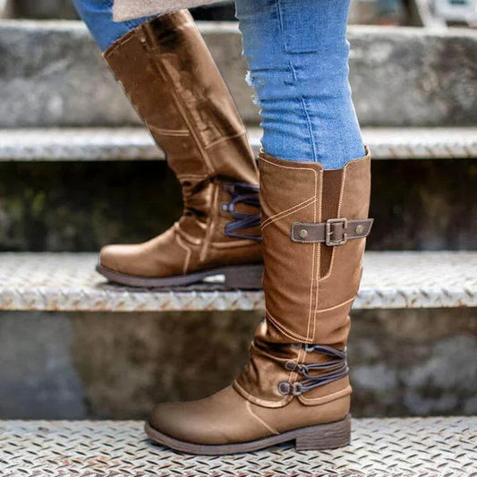 Botas Mujer Invierno Altas Tacón Medio - Mavetta
