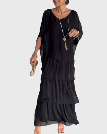 Vestido maxi mujer fluido falda amplia ligero verano