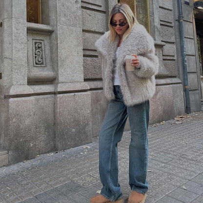 Abrigo Mujer de Lana Corte Elegante