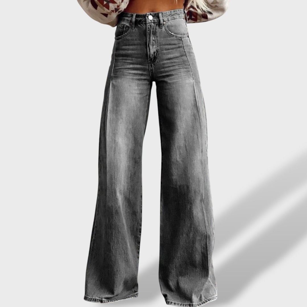Pantalones Anchos Mujer Corte Amplio