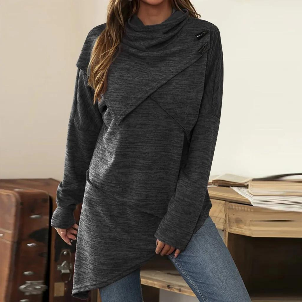 Jersey Mujer Cuello Alto Suave y Cómodo