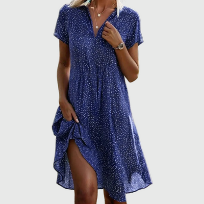 Vestido Mujer Fluido Elegante Ajuste Suelto
