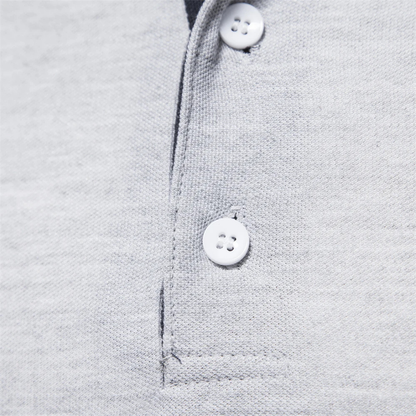Polo Hombre Manga Larga Algodón Ajuste Regular