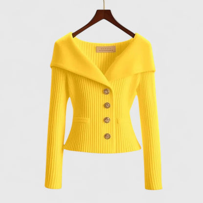 Blazer Mujer de Punto Comodo Versatil Corte Clasico