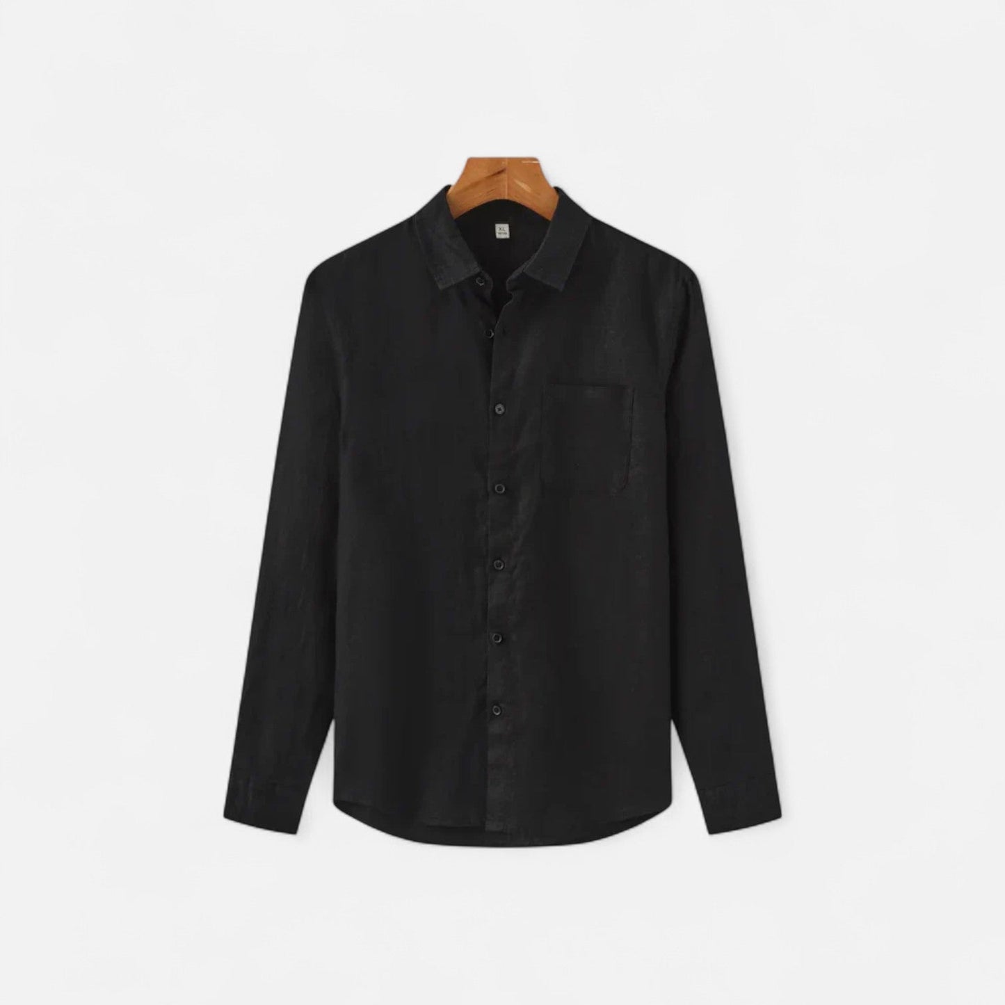 Camisa Hombre de Lino Manga Larga Ajuste Clásico