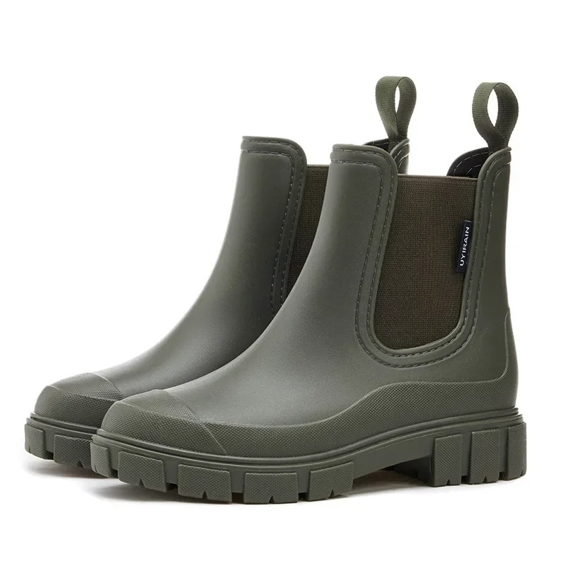 Botas Chelsea Mujer Impermeables con Tiradores