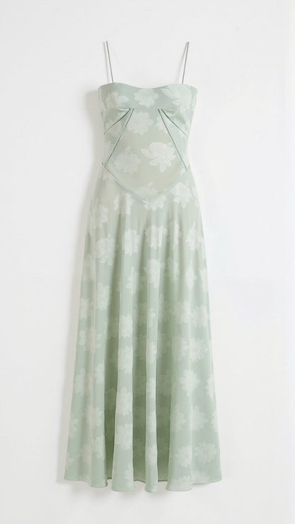 Vestido maxi mujer lencero invitada boda elegante