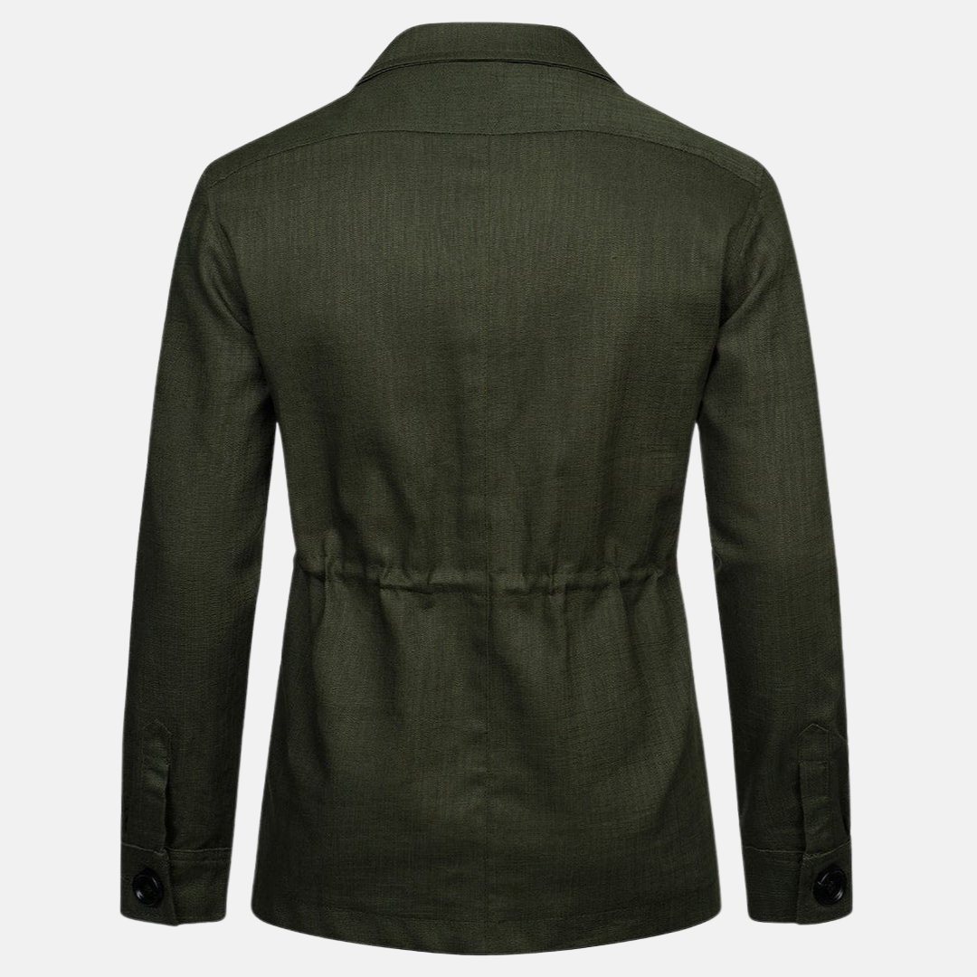 Chaqueta clásica hombre con botones y múltiples bolsillos