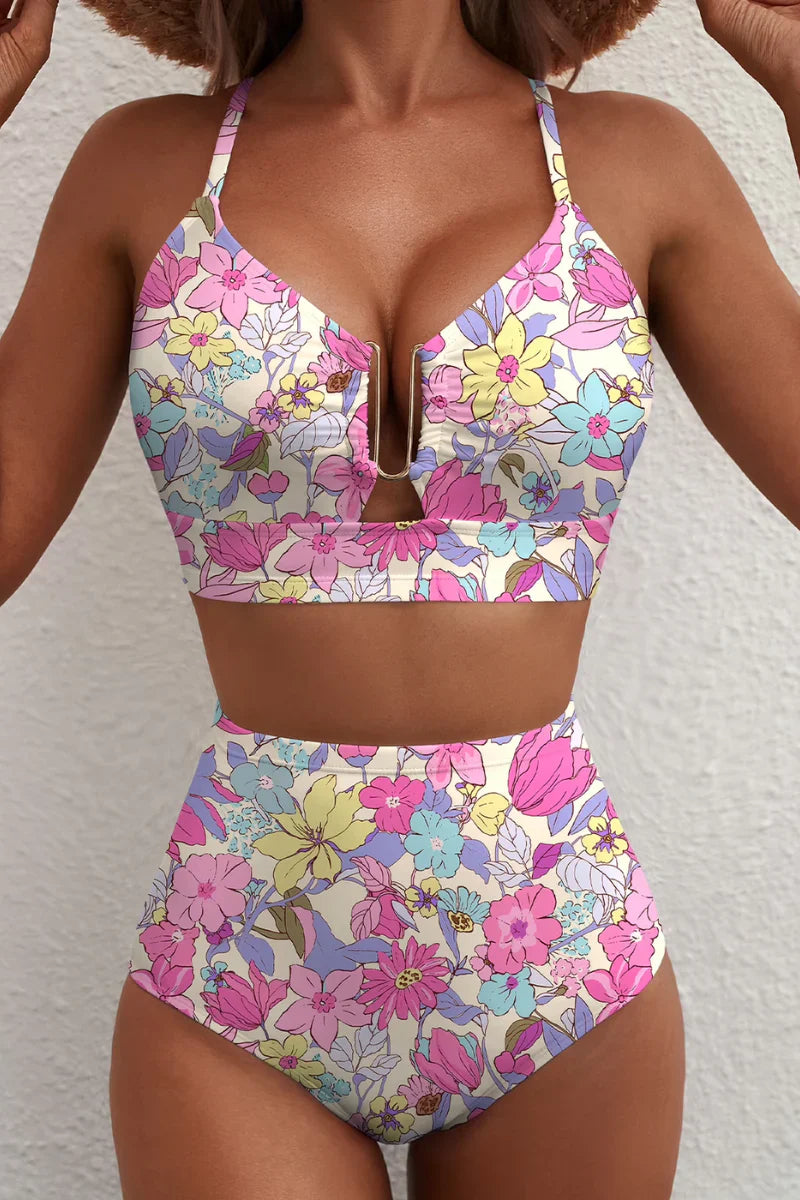 Bikini Mujer Moldeador Cintura Alta Elegante