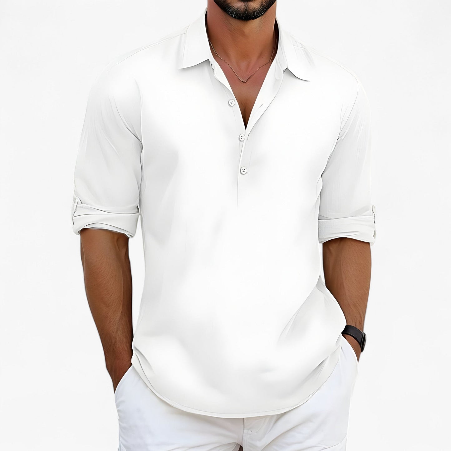 Camisa Polo Hombre Ligera Verano Ajuste Clásico