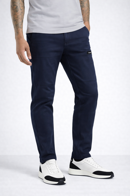 Pantalón Largo Hombre Algodón Elástico Ajuste Cómodo