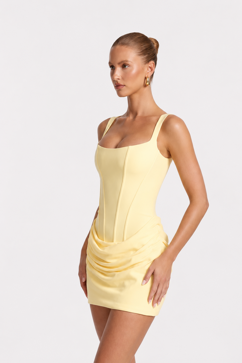 Vestido Mini Mujer de Corsé Ajustado