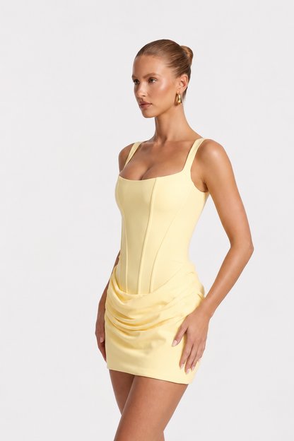 Vestido Mini Mujer de Corsé Ajustado