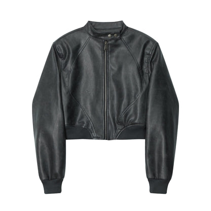 Chaqueta Mujer de Cuero Ajuste Clásico