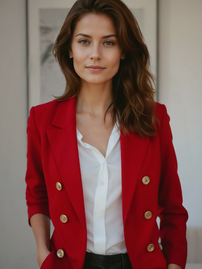 Blazer Mujer de Diseño Ajuste Entallado