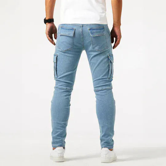 Pantalones Cargo Hombre Algodón Ajuste Moderno