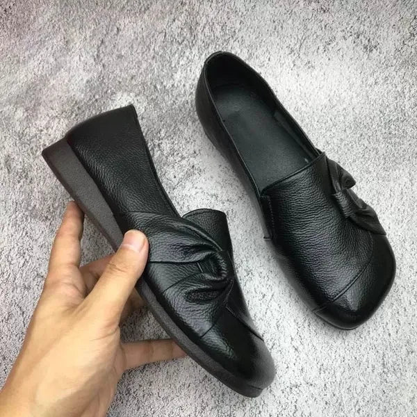 Mocasines Mujer de Cuero Suela Flexible Uso Diario - Mavetta