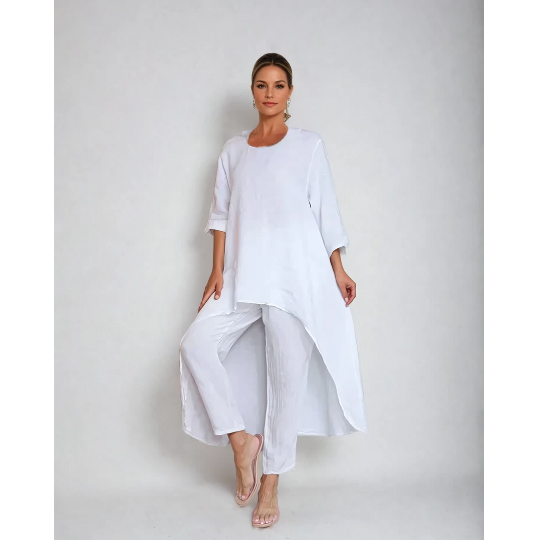 Conjunto Mujer Loungewear Túnica Oversize y Pantalón Cómodo - Mavetta