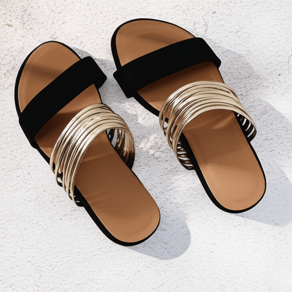 Sandalias Mujer Ortopédicas Tiras Suela Plana Cómodas