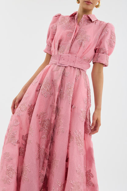 Vestido Mujer Manga Corta Abullonada