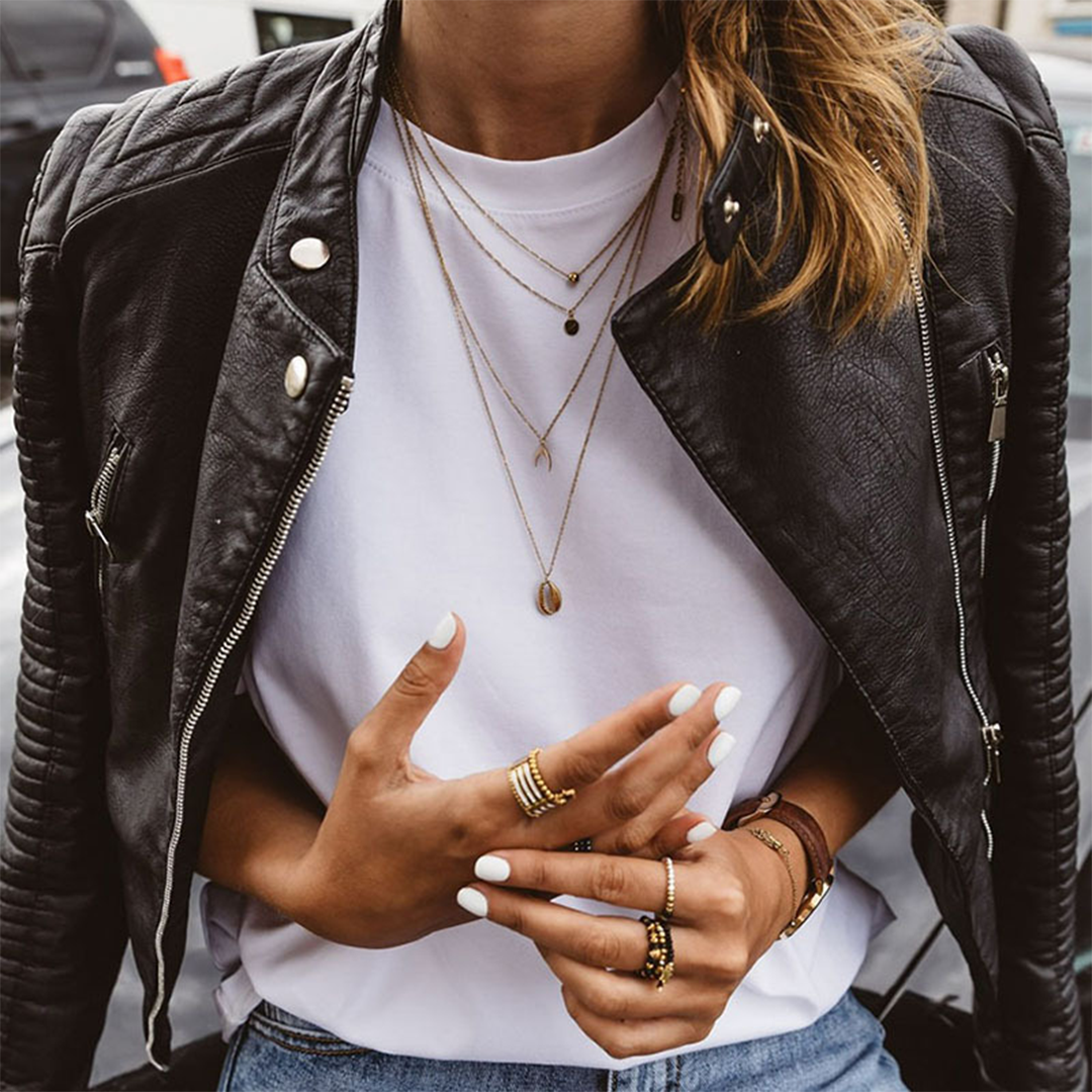 Chaqueta Mujer de Cuero Ajuste Clásico - Mavetta