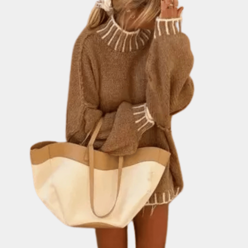 Jersey Mujer de Punto Suave Ajuste Clásico