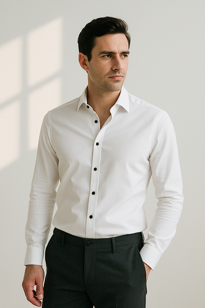 Camisa Hombre Casual Sin Arrugas Ajuste Regular - Mavetta