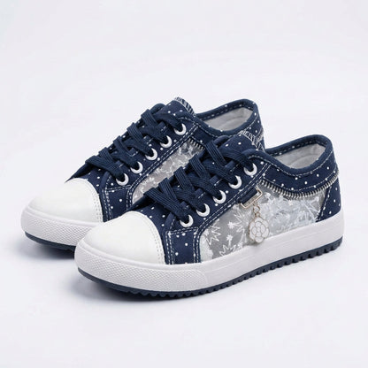 Zapatillas Mujer con Malla y Bordado Casual