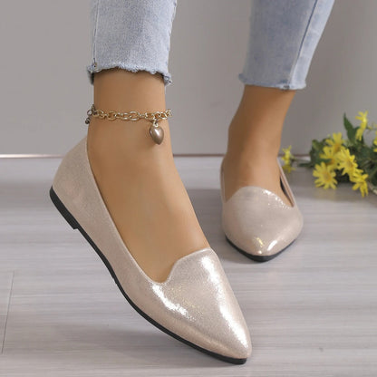 Bailarinas Mujer de Piel Fina Corte Bajo