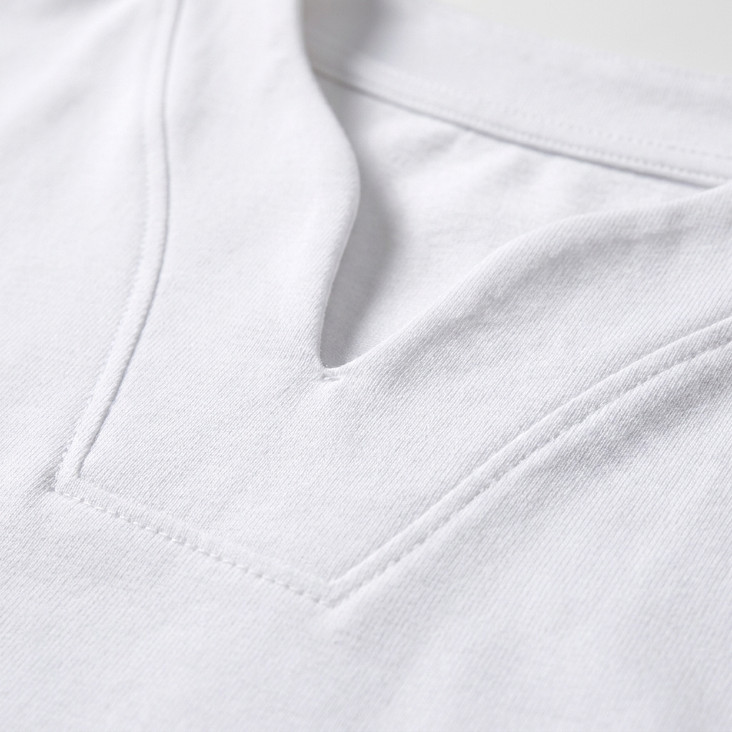 Camiseta Hombre Cuello en V Manga Corta Básica