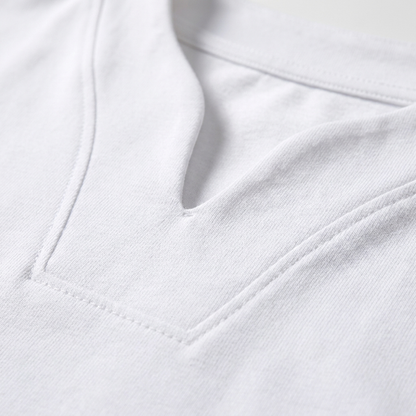 Camiseta Hombre Cuello en V Manga Corta Básica